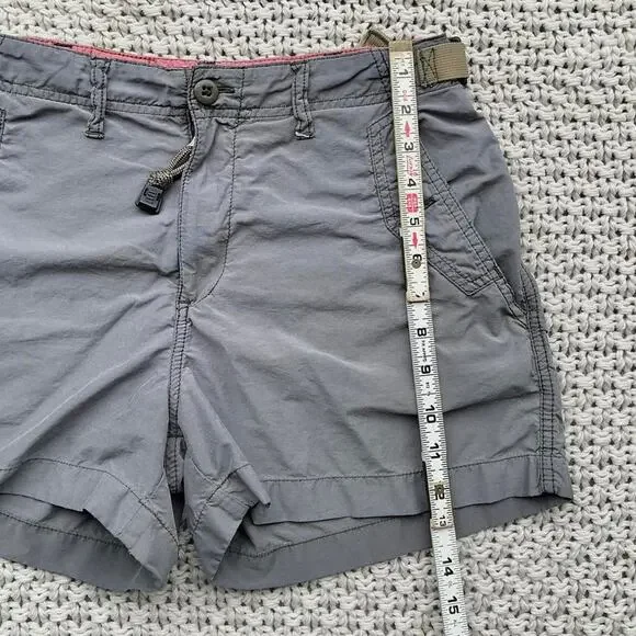 Y2K Grey Cargo Utility Shorts Code Bleu - Size 7 - Picture 6 of 8